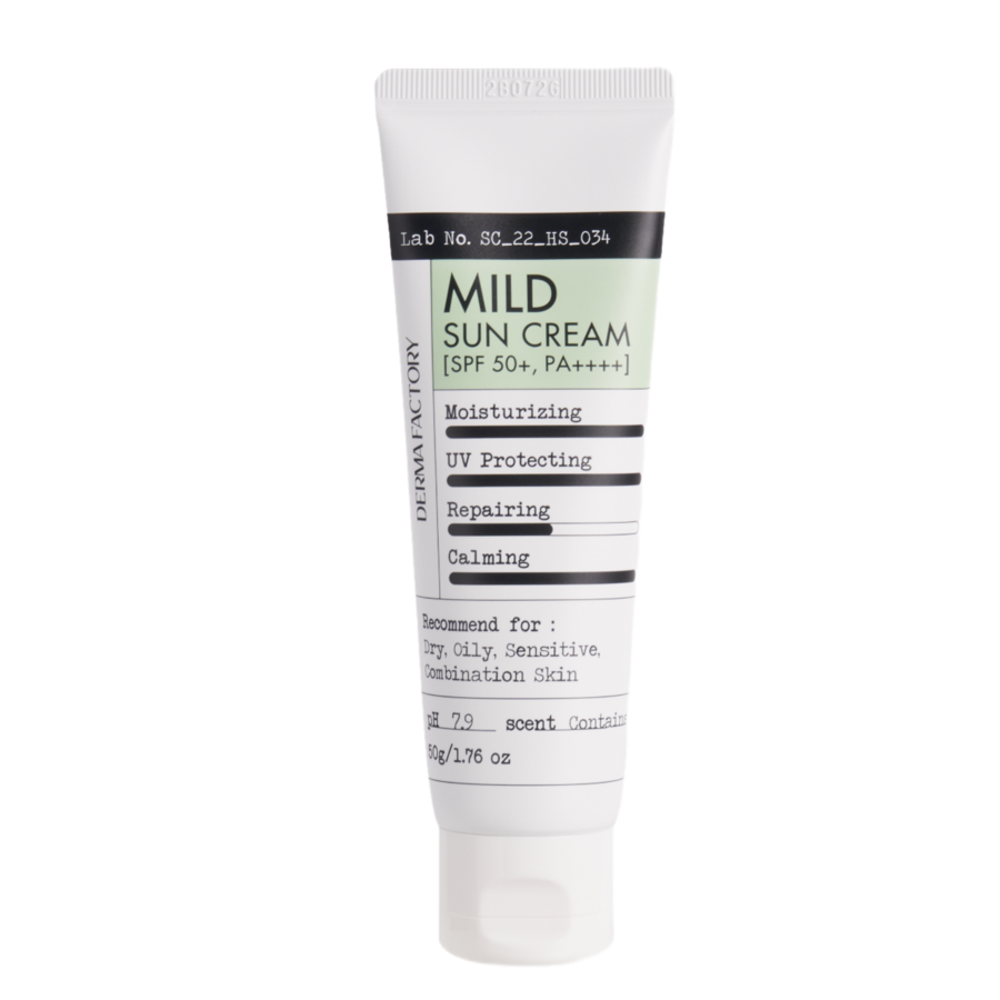 DERMA FACTORY Mild Sun Cream, 50мл Derma Factory Крем мягкий солнцезащитный SPF 50+ PA++++