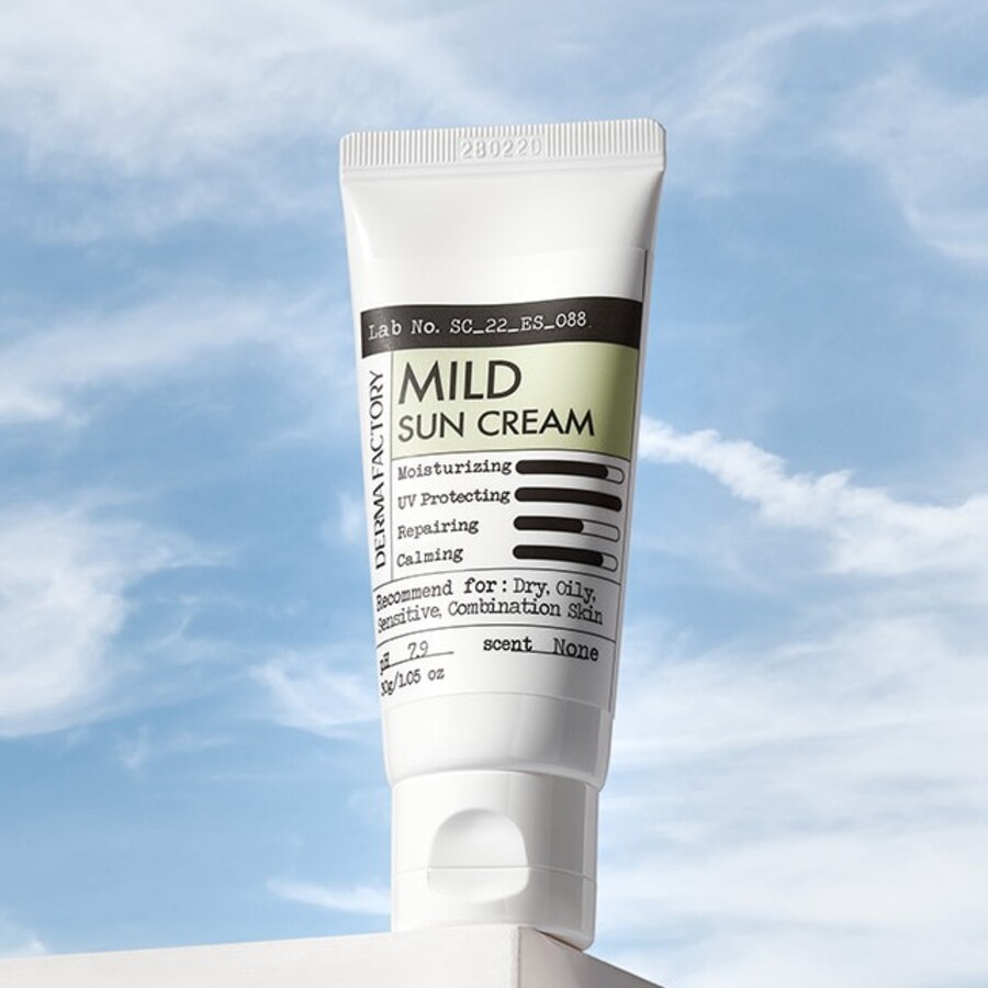 DERMA FACTORY Mild Sun Cream, 30мл Derma Factory Крем мягкий солнцезащитный SPF 50+ PA++++