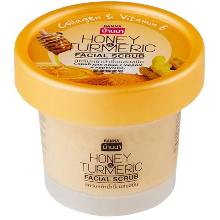 BANNA Honey Turmeric Facial Scrub, 100мл Banna Скраб для лица с медом и куркумой