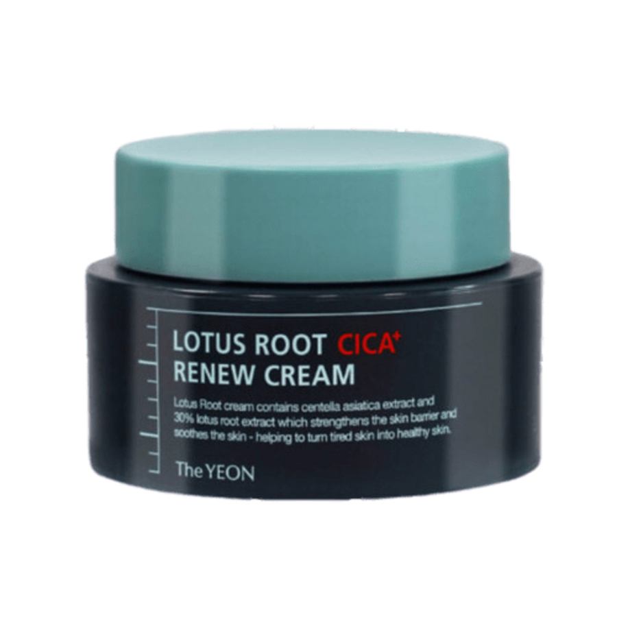 TheYEON Lotus Root Renew Cream, 50мл. TheYEON Крем для лица увлажняющий с 30% содержанием лотоса