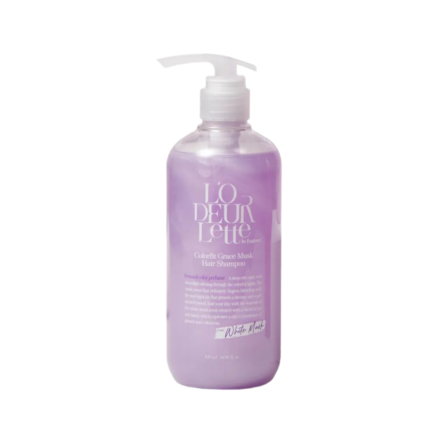 L'ODEURLETTE Сolor Fit Grace Musk Hair Shampoo, 500мл L'odeurlette Шампунь для волос парфюмированный c ароматом белого мускуса