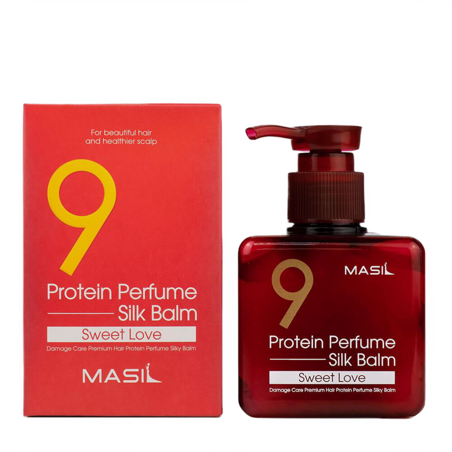 MASIL 9 Protein Perfume Silk Balm Sweet Love, 180мл Masil Бальзам для поврежденных волос несмываемый парфюмированный