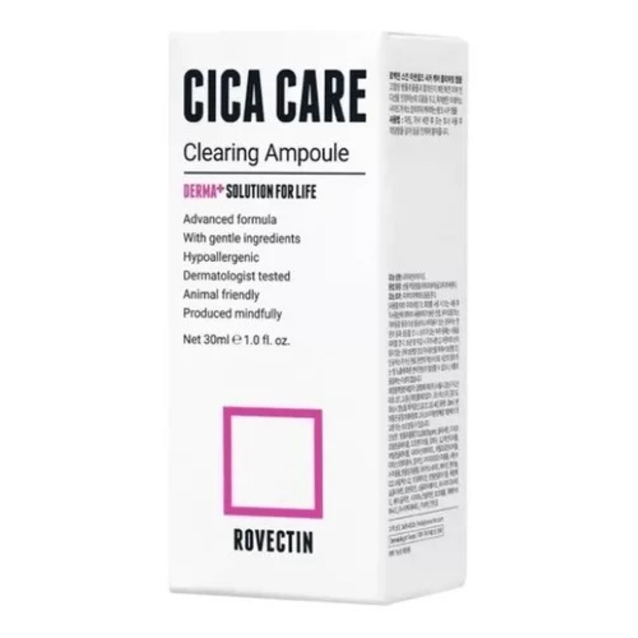 ROVECTIN Skin Essentials Cica Care Clearing Ampoule, 30мл Rovectin Ампула для лица успокаивающая с центеллой