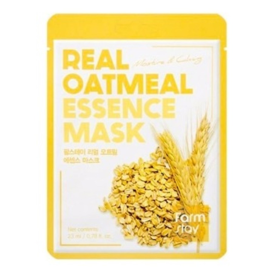 FARMSTAY Real Oatmeal Essence Mask, 23мл FarmStay Маска тканевая успокаивающая с экстрактом овса