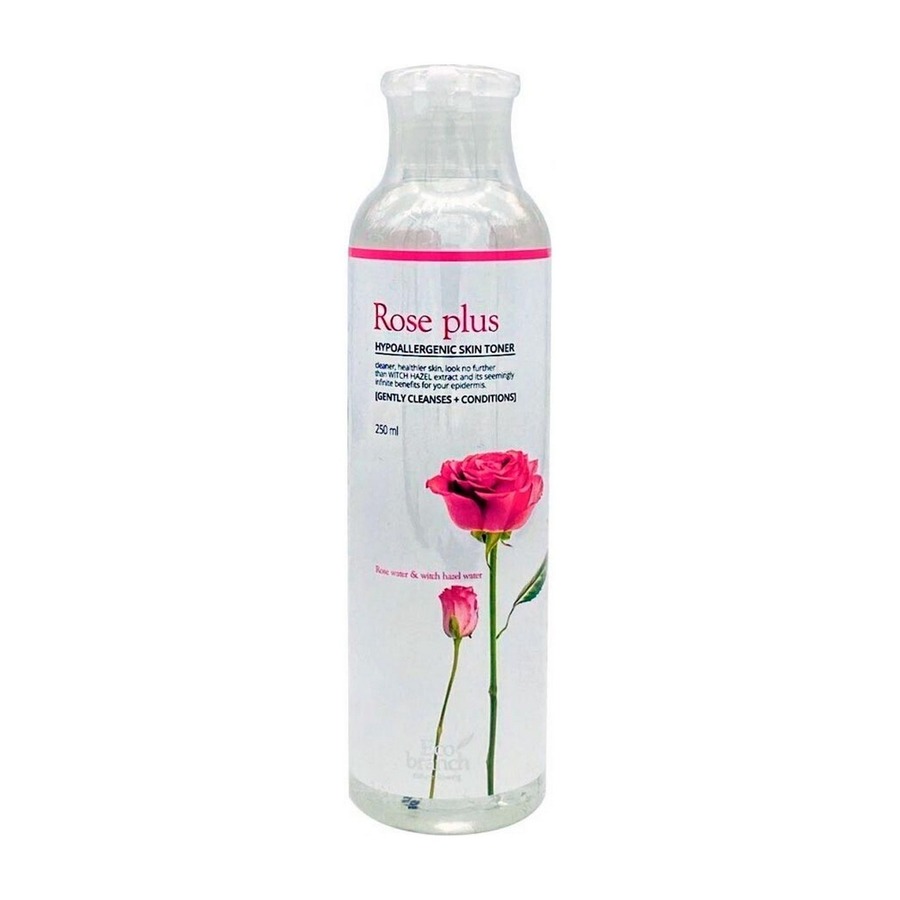 ECO BRANCH Rose Plus Hypoallergenic Skin Toner, 250мл. Eco Branch Тонер омолаживающий с экстрактом розы