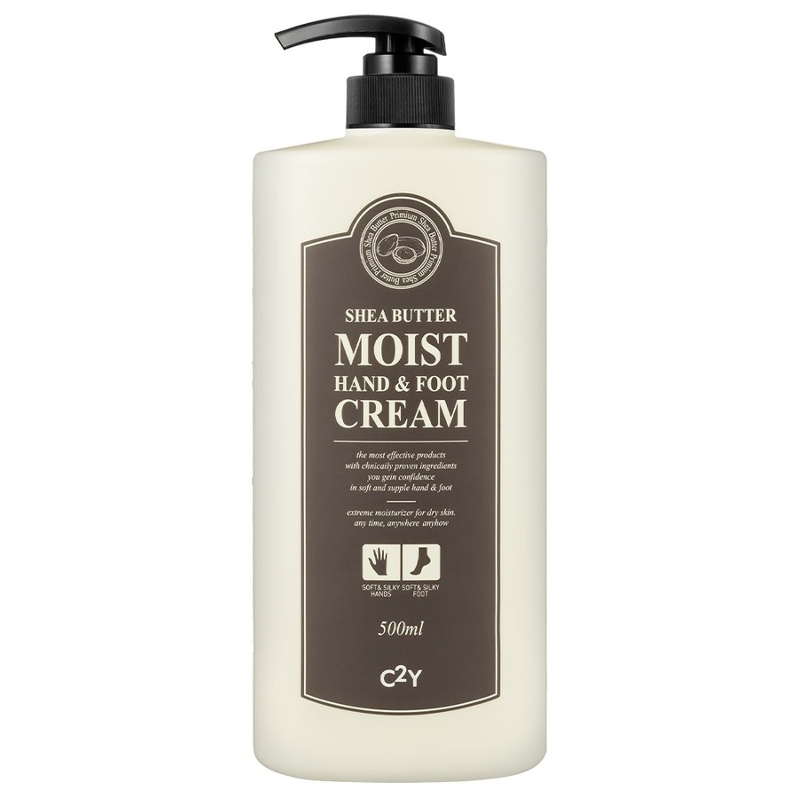 C2Y Shea Butter Moist Hand&Foot Cream, 500мл. C2Y Крем для рук и ног увлажняющий на основе масла ши