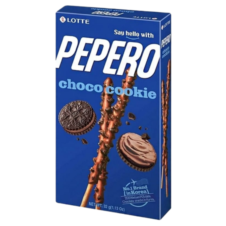 LOTTE Pepero Choco Cookie, 32гр. Lotte Печенье соломка Пепперо Чоко куки
