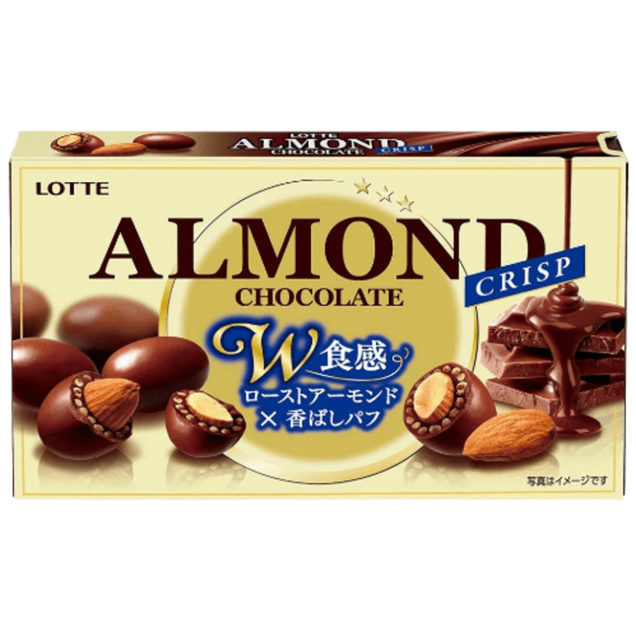 LOTTE Premium Almond Chocolate Crisp, 80гр. Lotte Миндаль в хрустящем шоколаде