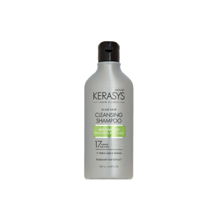 KERASYS Scalp Deep Cleansing Shampoo Anti-dandruff For Normal & Dry Scalp, 180мл. KeraSys Шампунь для сухой кожи головы освежающий