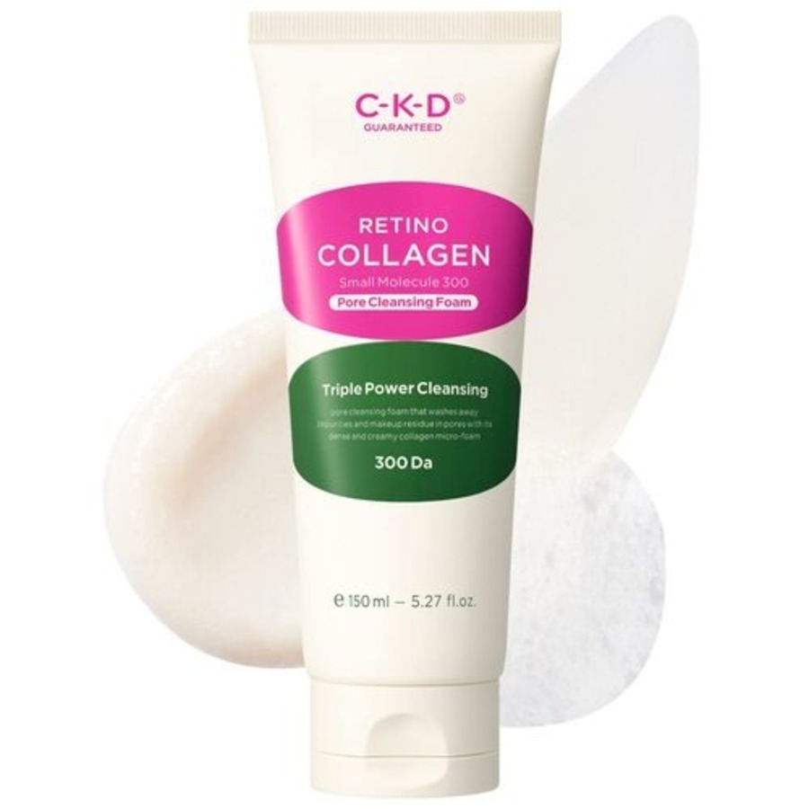 CKD Retino Collagen Small Molecule 300 Pore Cleansing Foam, 150мл. CKD Пенка для глубокого очищения пор с коллагеном