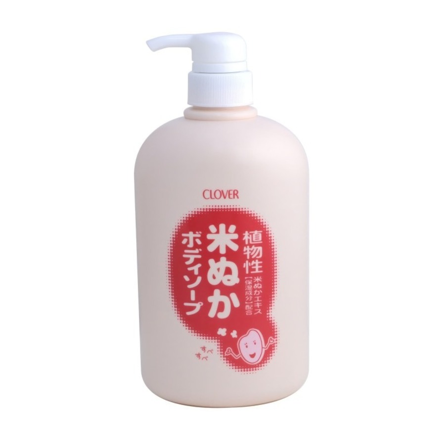 CLOVER Body Soap, 800мл. Clover Мыло для тела жидкое с коллагеном и рисовыми отрубями