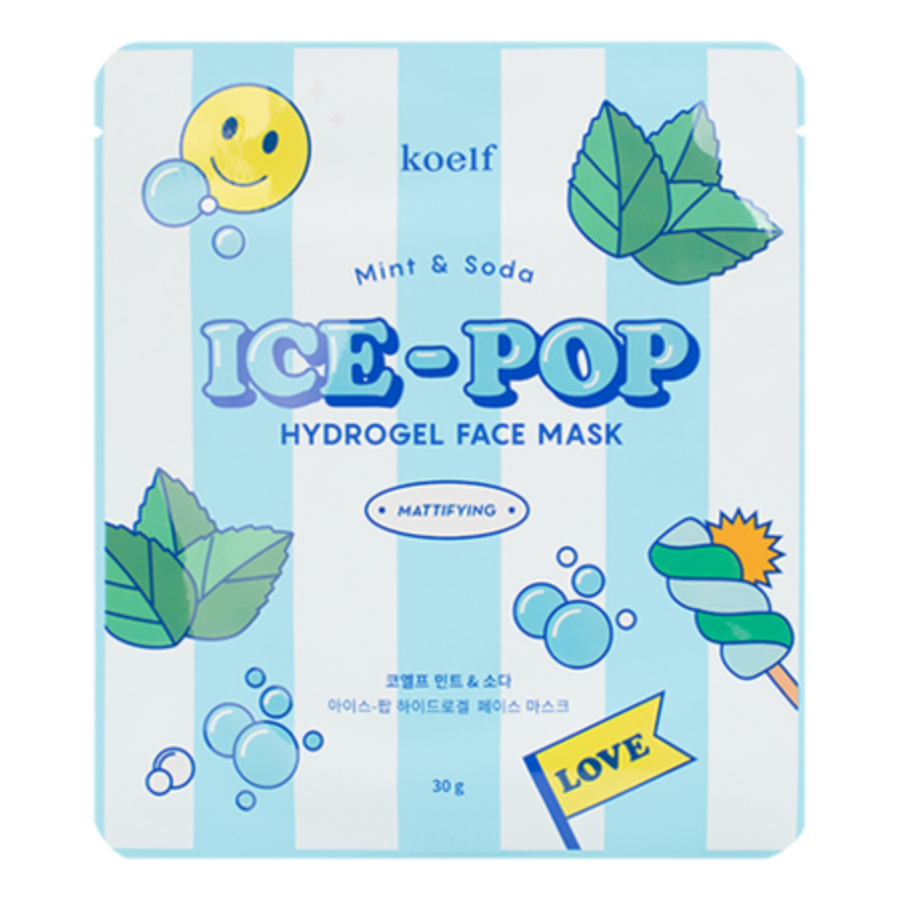 KOELF Mint&soda Hydrogel Face Mask, 30г Koelf Маска гидрогелевая c мятой и содой