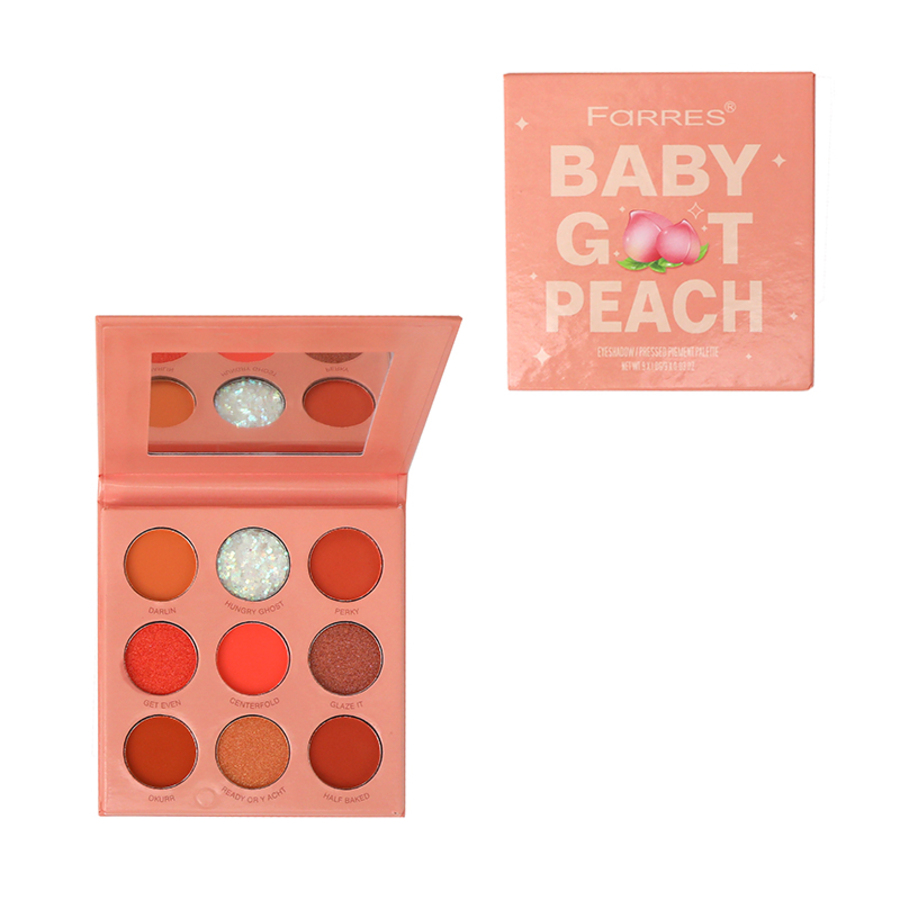 FARRES Baby Got Peach, 9г Farres Тени для век №01, 9 цветов
