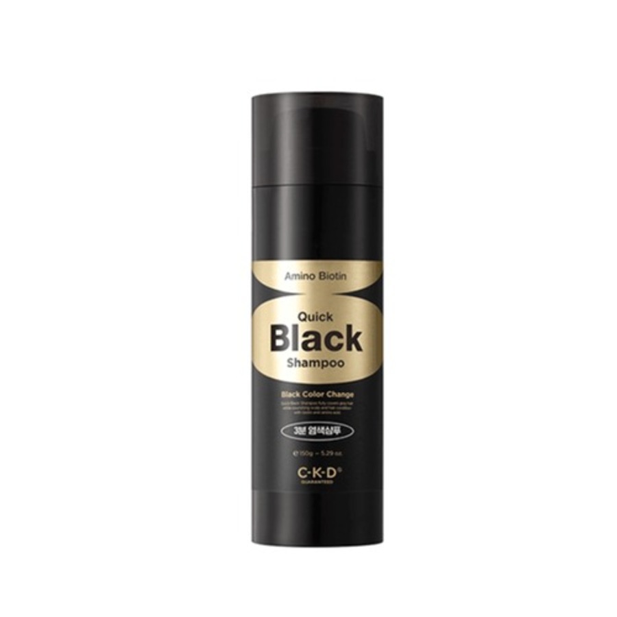 CKD Amino Biotin Quick Black Shampoo Plus, 200г CKD Шампунь оттеночный увлажняющий для темных волос