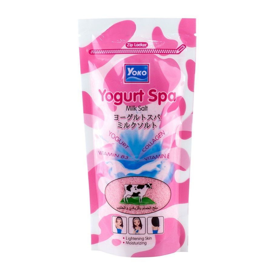 YOKO Yogurt Spa Milk Salt, 300г Yoko Скраб для тела солевой с йогуртом