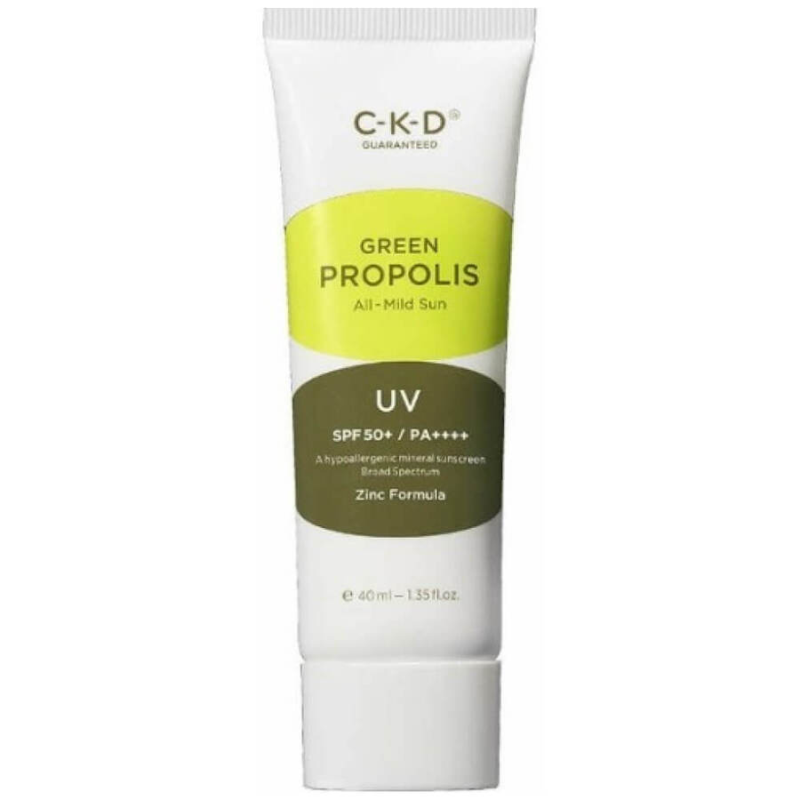 CKD Green Propolis All-mild Sun SPF50+PA++++, 40мл CKD Крем солнцезащитный с прополисом легкий