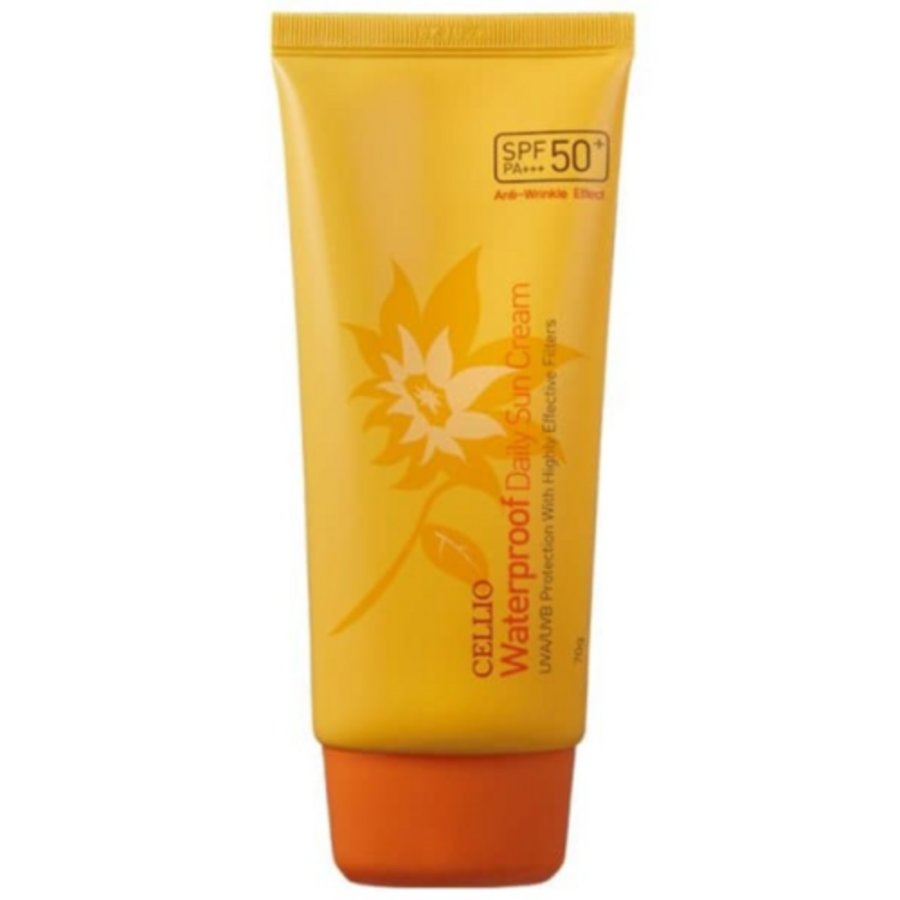 CELLIO Waterproof Daily Sun Cream SPF50+PA+++, 70мл Cellio Крем солнцезащитный водостойкий