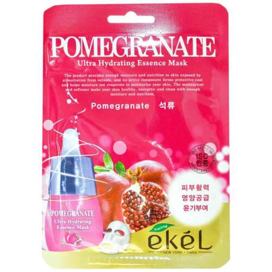 EKEL Essence Mask Pomegranate, 25г Ekel Маска для лица тканевая с гранатом