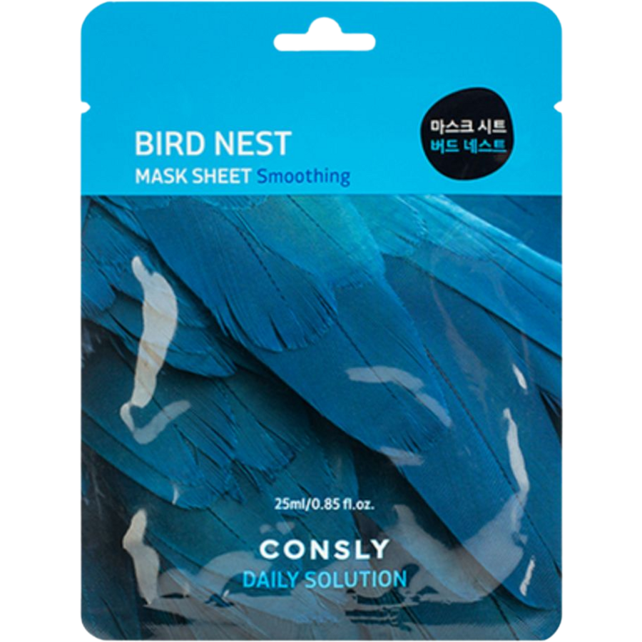 CONSLY Daily Solution Bird Nest Mask Sheet, 25мл Consly Маска для лица тканевая с экстрактом ласточкиного гнезда