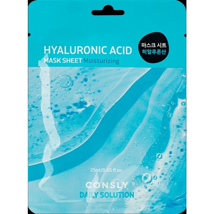 CONSLY Daily Solution Hyaluronic Acid Mask Sheet, 25мл Consly Маска для лица тканевая с гиалуроновой кислотой