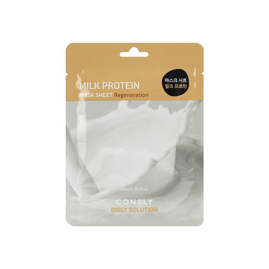 CONSLY Daily Solution Milk Protein Mask Sheet, 25мл Consly Маска для лица тканевая с молочными протеинами