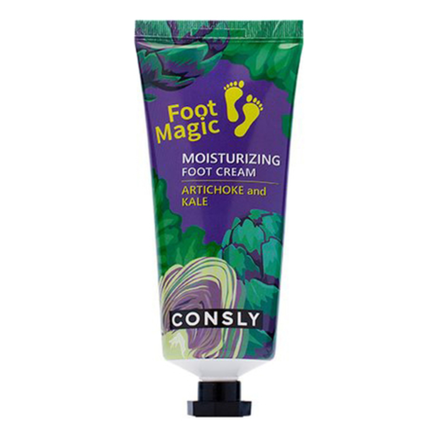 CONSLY Moisturizing Foot Cream, 100мл Consly Крем для ног увлажняющий с экстрактом артишока и капусты кейл