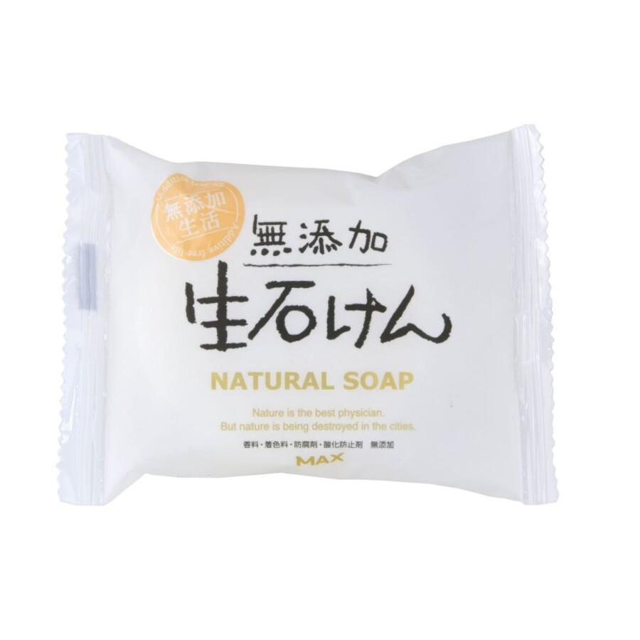 MAX Natural Soap, 80г Max Мыло туалетное натуральное, без добавок