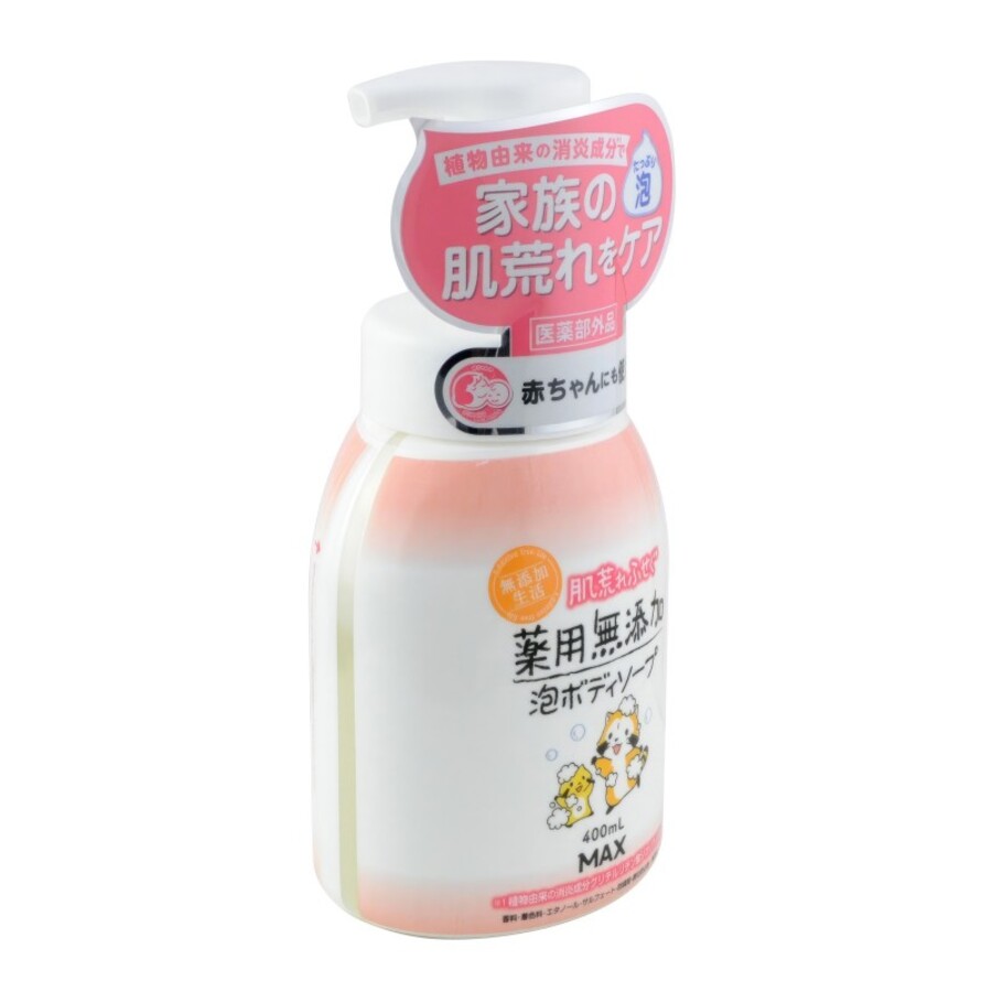 MAX Uruoi No Sachi Body Soap, 400мл Max мыло для тела жидкое натуральное для чувствительной кожи