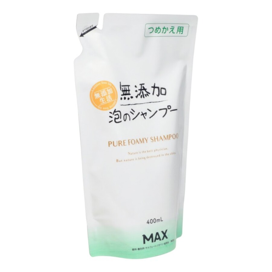 MAX Pure Foamy Shampoo, 400мл Max Шампунь натуральный для чувствительной кожи головы, з/б
