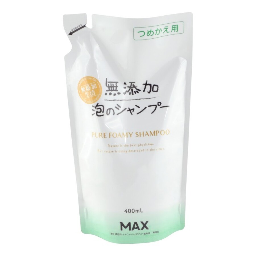 MAX Pure Foamy Shampoo, 400мл Max Шампунь натуральный для чувствительной кожи головы, з/б