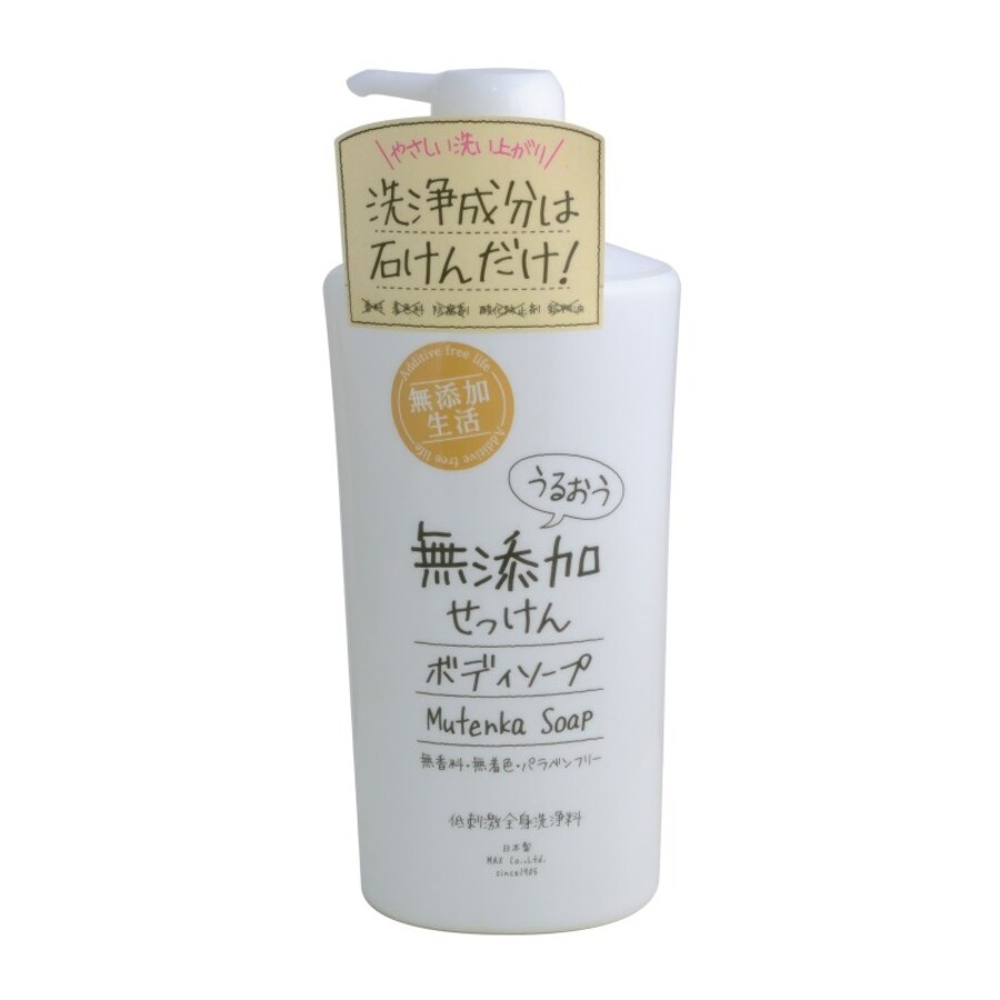 MAX Uruoi No Sachi Body Soap, 500мл Max Мыло для тела жидкое натуральное увлажняющее