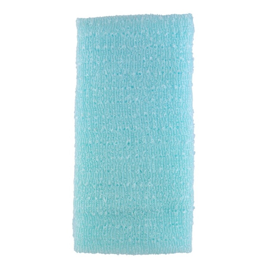 OHE Awayuki Nylon Towel Soft, 28*100см Ohe Мочалка для тела мягкая, голубая