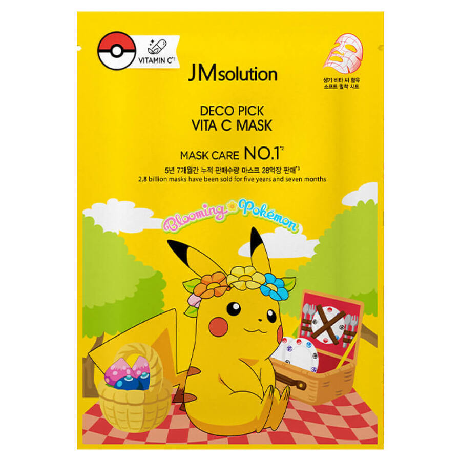JM SOLUTION Deco Pick Vita C Mask Pokemon, 30мл JMsolution Маска тканевая с витамином С