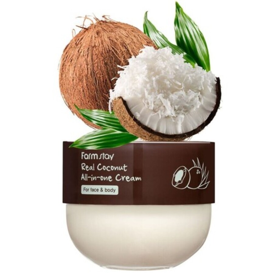 FARMSTAY Real Coconut All-In-One Cream, 300мл FarmStay Крем многофунциональный с экстрактом кокоса