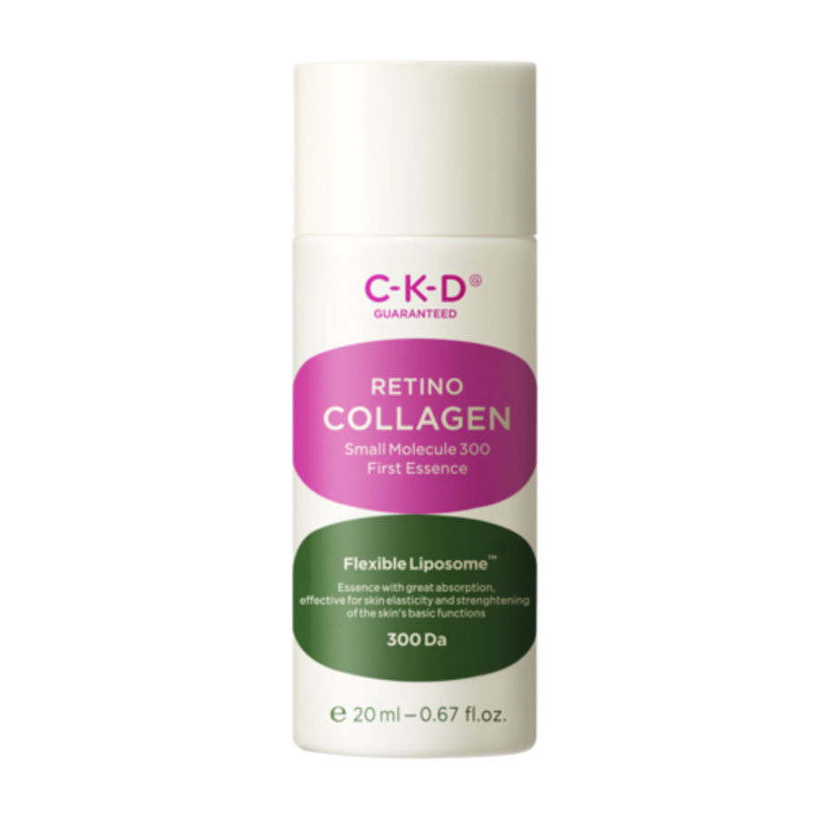 CKD Retino Collagen Small Molecule 300 First Essence, 20мл. CKD Эссенция для лица с ретиналем и коллагеном омолаживающая, миниатюра