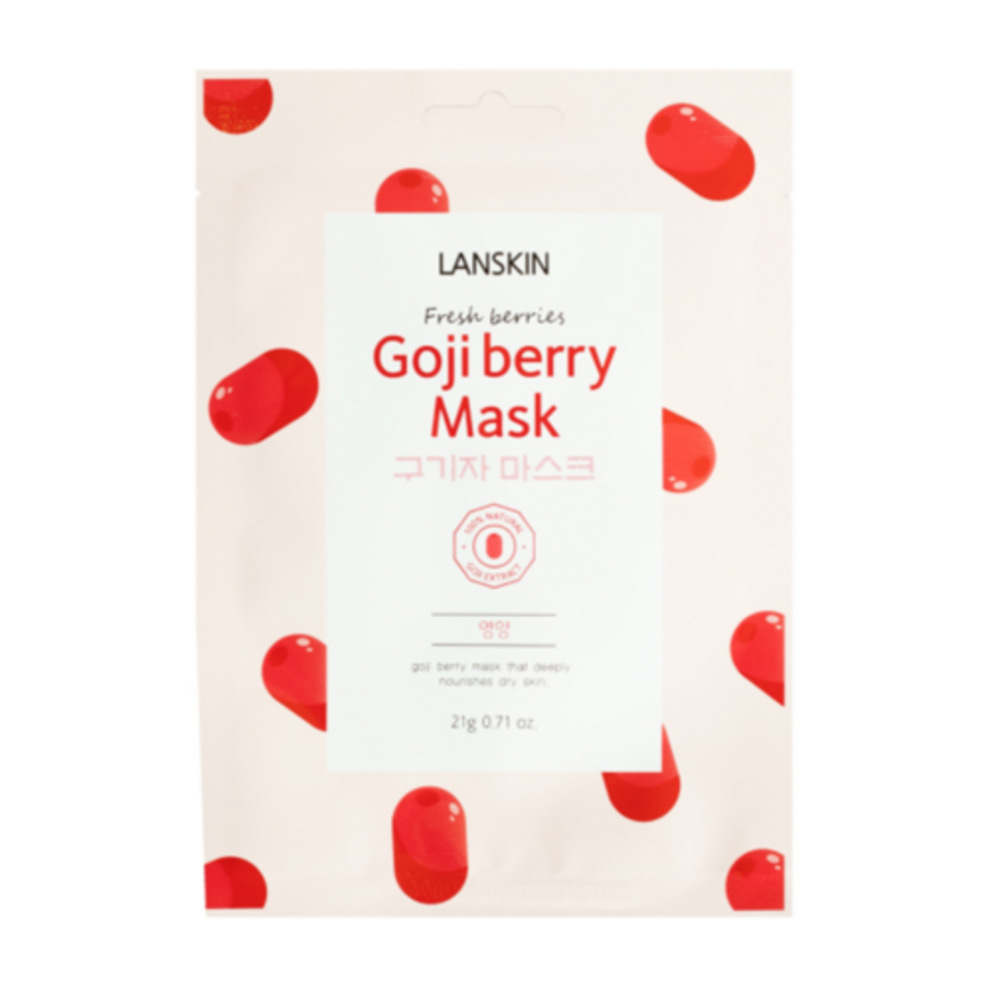 LANSKIN Fresh Berries Goji Berry Mask, 21г LanSkin Маска тканевая с экстрактом ягод годжи
