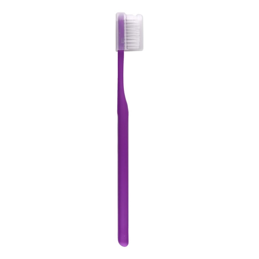 DENTAL CARE Nano Silver Pectrum Toothbrush, 1шт Dental Care Щетка зубная c наночастицами серебра и двойной щетиной, средней жескости и мягкой, цвет фиолетовый