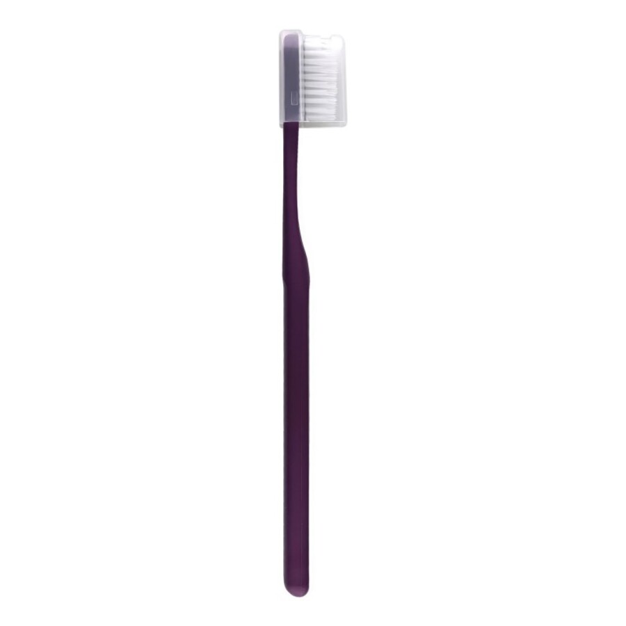 DENTAL CARE Nano Silver Pectrum Toothbrush, 1шт Dental Care Щетка зубная c наночастицами серебра и двойной щетиной, средней жесткости и мягкой, цвет баклажан