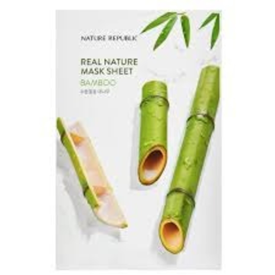 NATURE REPUBLIC Real Nature Mask Sheet Bamboo, 23мл. Nature Republic Маска для лица тканевая с экстрактом бамбука