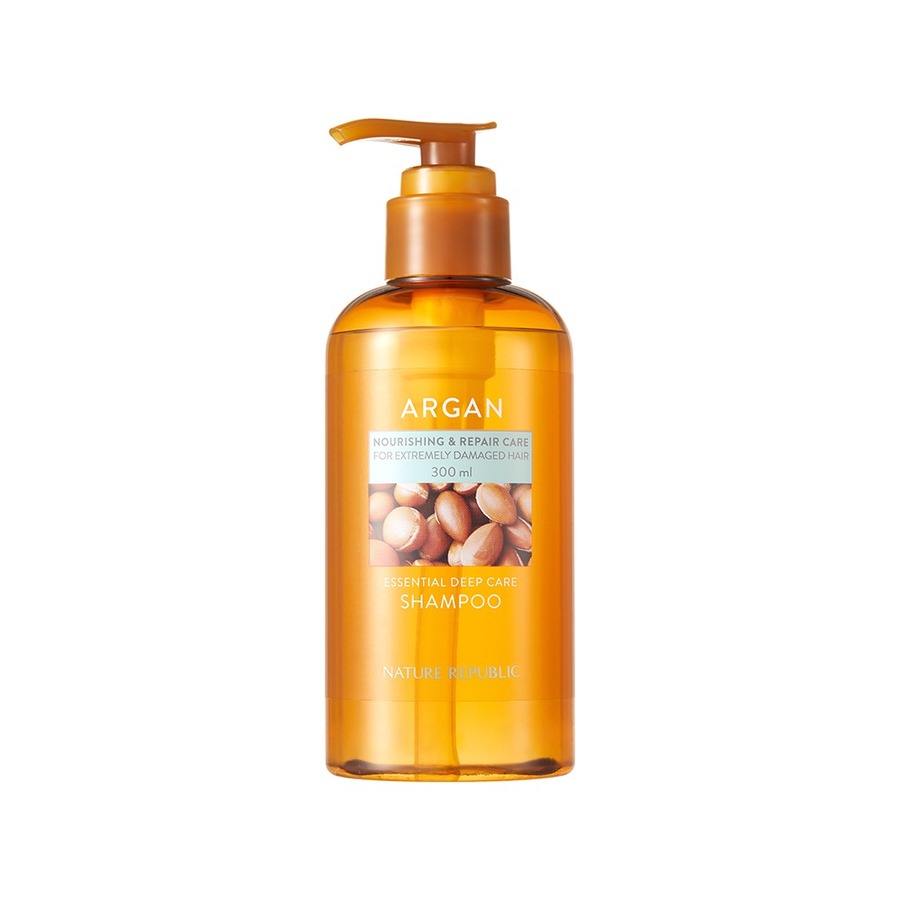 NATURE REPUBLIC Agran essential deep care shampoo, 300мл. Nature Republic Шампунь для поврежденных волос с маслом арганы