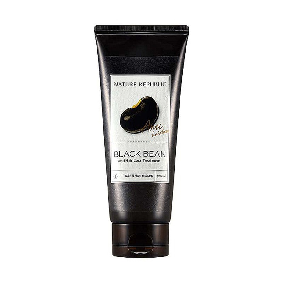 NATURE REPUBLIC Black Bean Anti Hair Loss Treatment, 200мл. Nature Republic Бальзам против выпадения волос с экстрактом черной фасоли