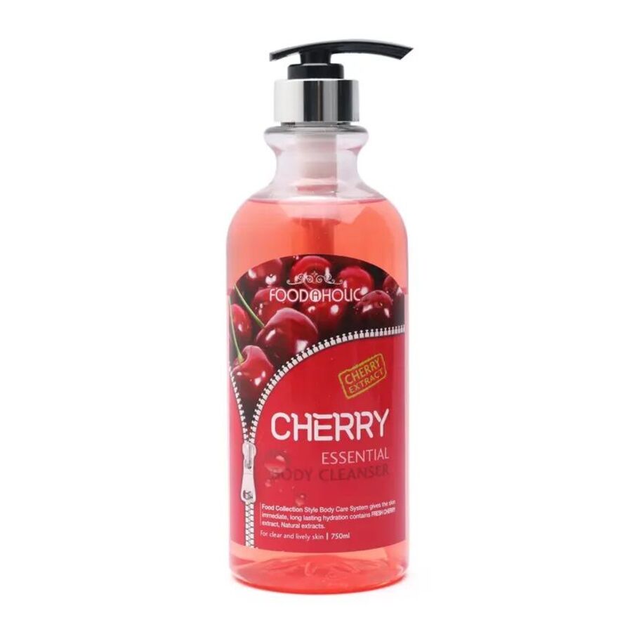 DEOPROCE Гель для душа с экстрактом вишни - Deoproce Foodaholic essence body cleanser cherry, 750мл