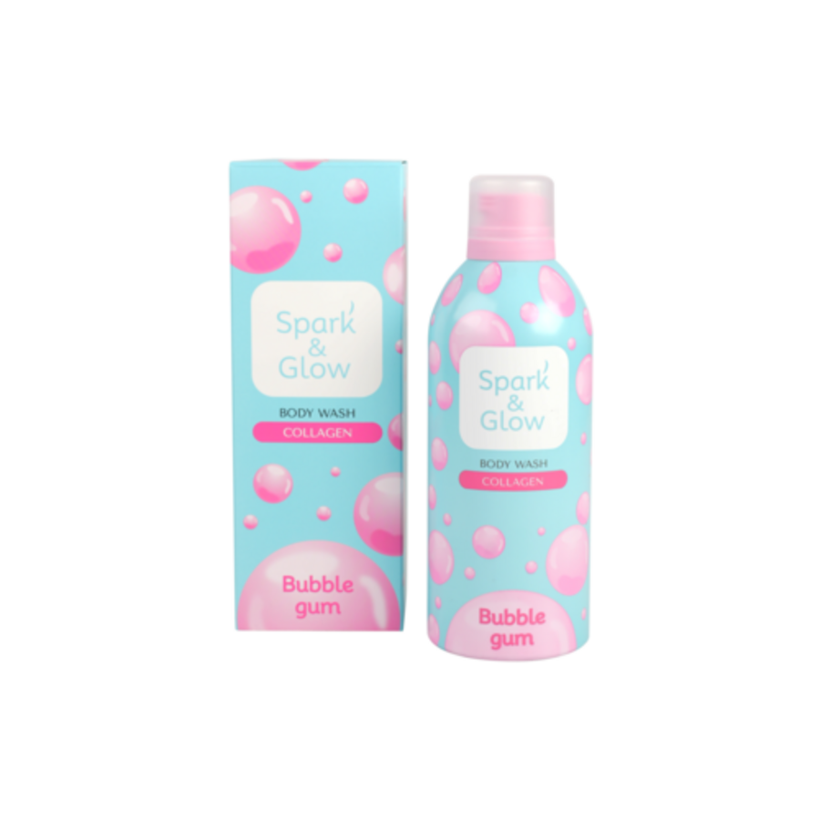 Spark&Glow Spark&Glow Гель-пена для душа с ароматом "bubble gum" - Bubble gum body wash, 350мл