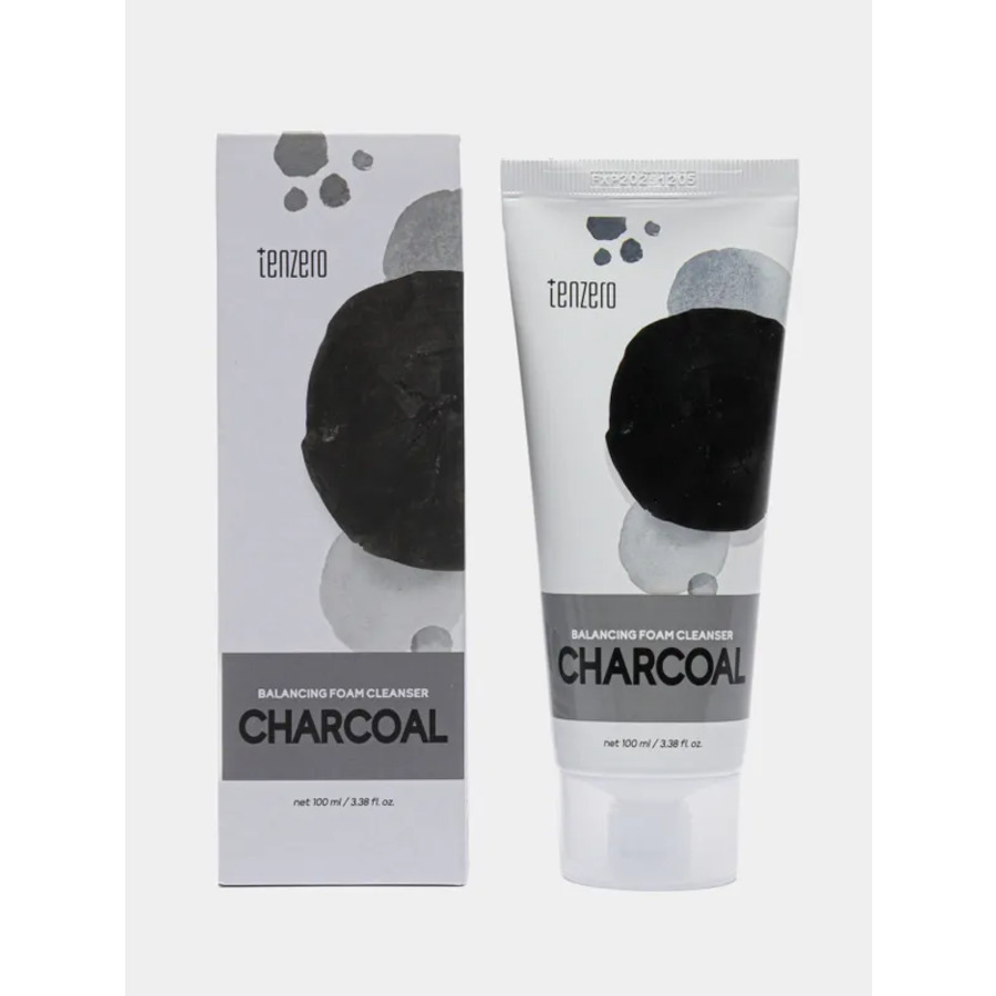 undefined Tenzero Пенка для умывания с древесным углем - Balancing foam cleanser charcoal, 100мл