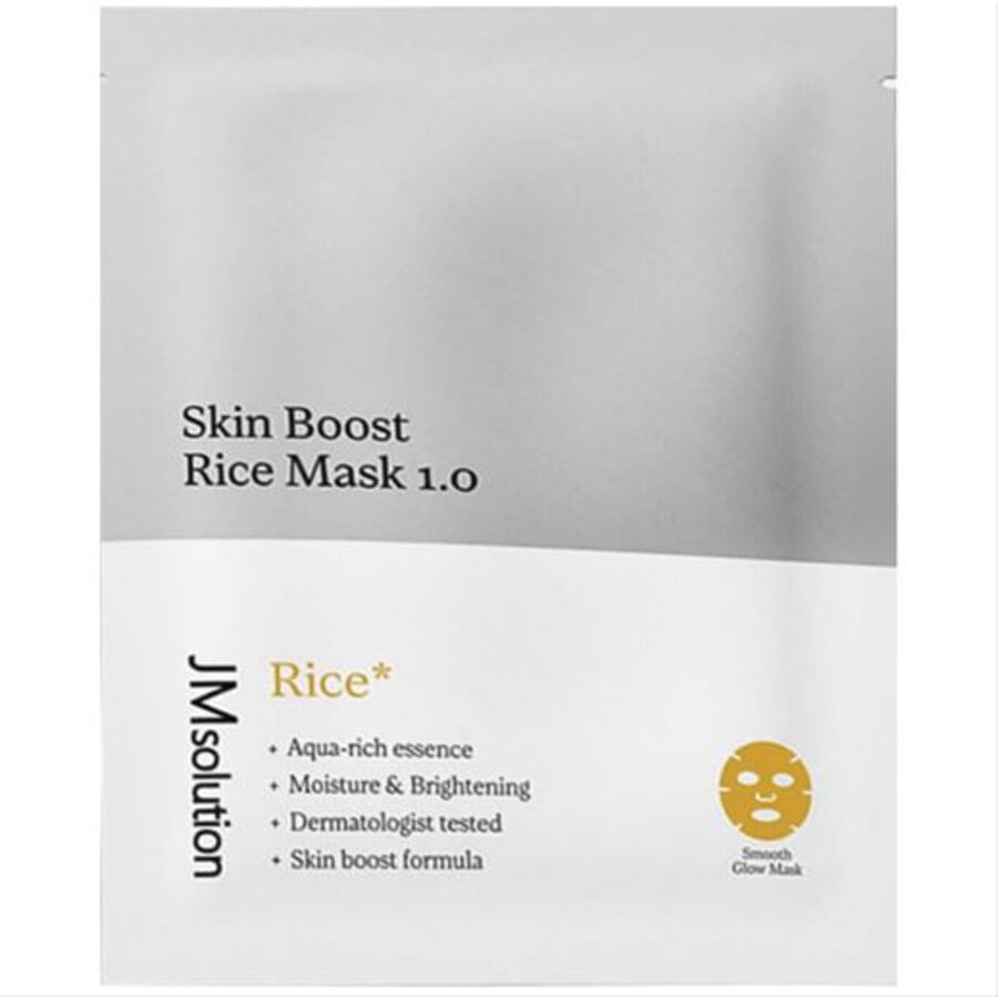 JM SOLUTION Jmsolution Маска тканевая с рисовой водой-Skin Boost Rice Mask 1.0, 30мл