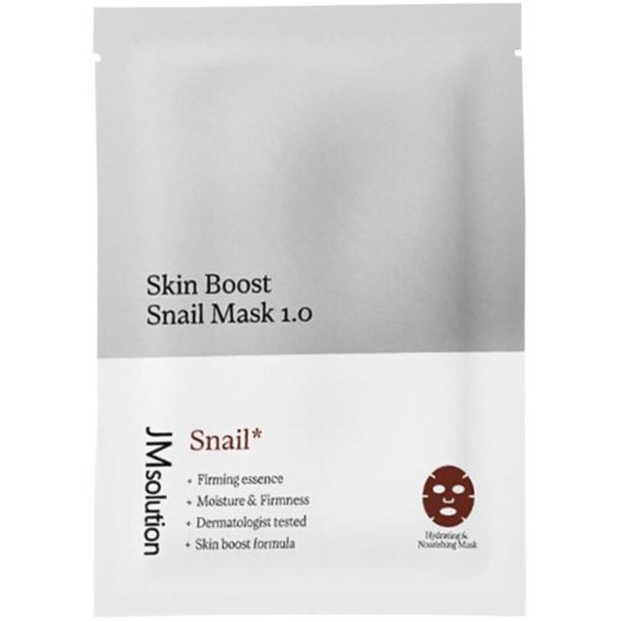JM SOLUTION JMsolution Маска тканевая с муцином улитки-Skin Boost Snail Mask 1.0, 30 мл