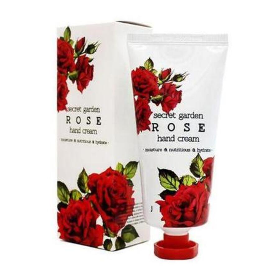 JIGOTT Крем для рук с экстрактом розы - Jigott Secret garden rose hand cream, 100мл