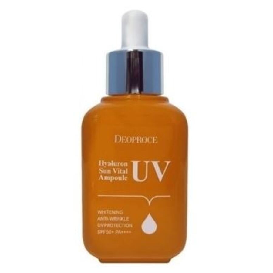 DEOPROCE Сыворотка солнцезащитная для лица - Deoproce Hyaluron Sun Vital Ampoule UV SPF50+ PA++++, 50мл