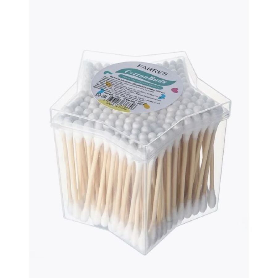 FARRES Farres Палочки ватные бамбук+хлопок - Cotton Buds, 500шт