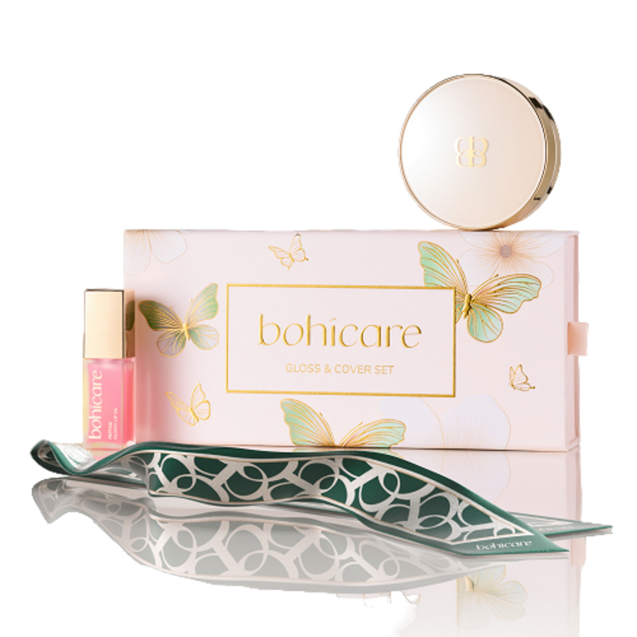 BOHICARE Набор премиальный с тональным кушоном и маслом для губ - Bohicare Gloss & Cover Set